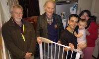 Lions Tom and Ed deliver Stair Gates to deserving family in Honiton